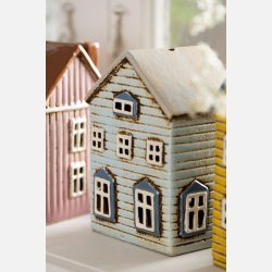 Hus t/fyrfadslys Thorshavn brun dr p siden