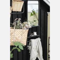 Vgspejl m/1 hylde og 2 stnger Brooklyn