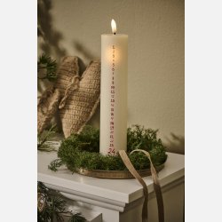 Kalenderlys 1-24 LED inkl. fjernbetjening, stillenat