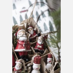 Juletrspynt julemand lille hndmalet 