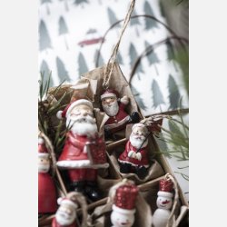 Juletrspynt julemand lille hndmalet 