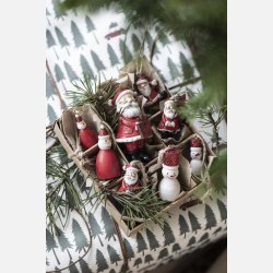 Juletrspynt julemand lille hndmalet 