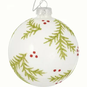 Julekugle Abbie petit, green