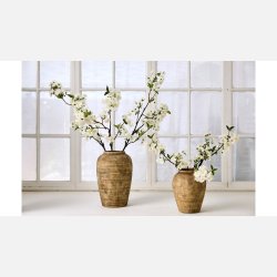 Silkeblomst Kirsebrgren L:50 cm Hvid