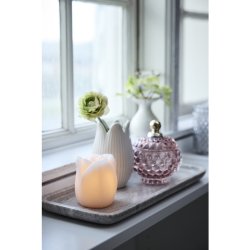 Tulipan LED lys, hvid