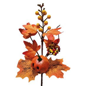 Clayre&eff, gren m/orange blomster & gr�skar