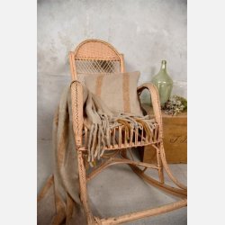 Pudebetrk i moonbeam med brun strib