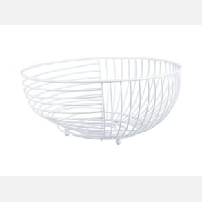 Frugtskl i metal, hvid