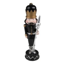 Clayre&Eef, N�ddekn�kker sort 17 cm