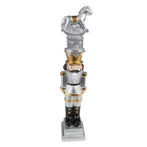 Clayre&Eff, N�ddekn�kker m/leget�j p� hovedet, s�lv, 23 cm