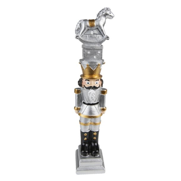 Clayre&Eff, N�ddekn�kker m/leget�j p� hovedet, s�lv, 23 cm