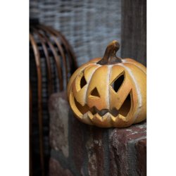Clayre&eff, gr�skar halloween, keramik gult