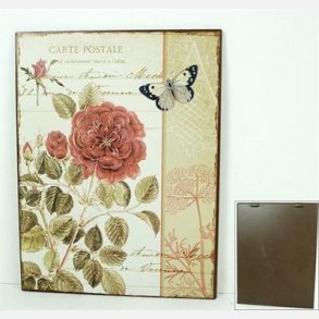 Metal skilt,rose