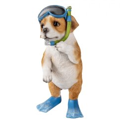 Hund med sv�mmebriller