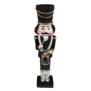 Clayre&Eff, N�ddekn�kker m/tromme, sort, 16 cm