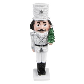 Clayre&Eff, N�ddekn�kker m/juletr�, hvid, 16 cm