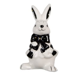 Hare figur sort/hvid