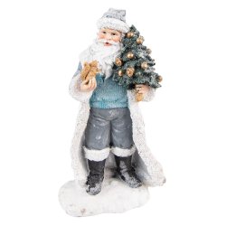 Clayree&Eef, julemand m bl� tr�je og juletr�