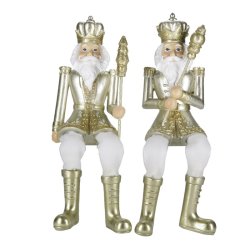 Clayre&Eff, s�t N�ddekn�kkere siddende, guld