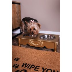 Fodersk�le hund/kat guld