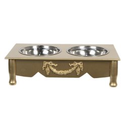 Fodersk�le hund/kat guld