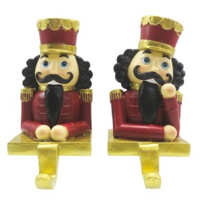 Clayre&Eff,Kroge 2 n�ddekn�kker, r�d/guld
