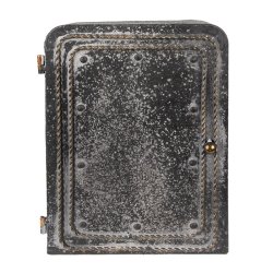 N�gleskab gr�/sort metal