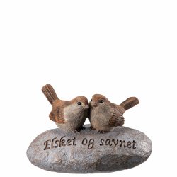 2 fugle p sten. Elsket og savnet