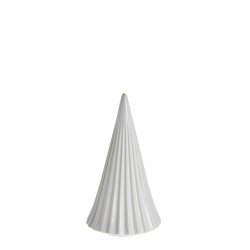 Lene Bjerre, Mythel decoration tr� 6.1X6.1X11.9 cm. hvid
