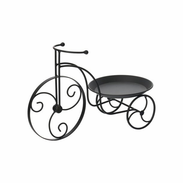 Daiki deko cykel til plante eller lanterne, sort