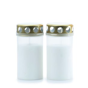  Bolsius lys 2 pk med guldtop