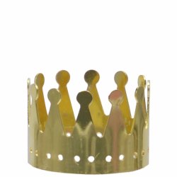 Servietring/fyrfadsholder, krone