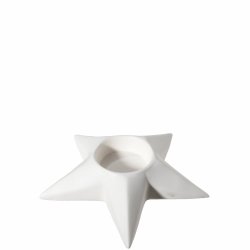 Stjerne til fyrfadslys, hvid