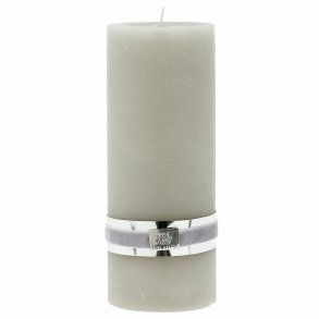 Lene Bjerre rustik lys �7,5x20cm s�lvgr�