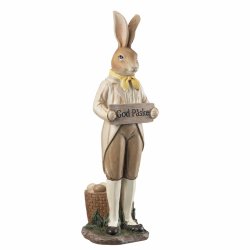Hare m/skilt 'God P�ske