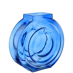 CIRCLE Vase glas, bl