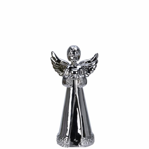 Slv engel i porceln