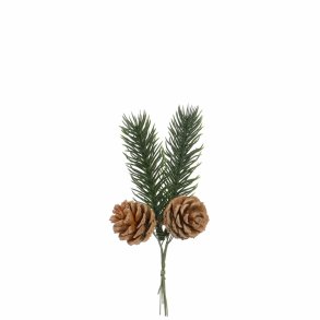 Edelweiss, 3 sm� grankviste m/kogler 