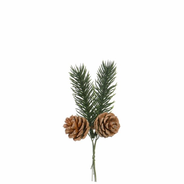Edelweiss, 3 sm� grankviste m/kogler 