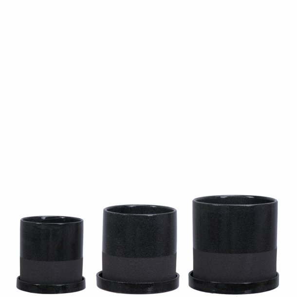 IVETA Potte s/3, sort