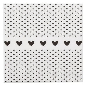 Servietter med hjerter