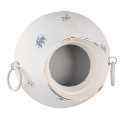 Clayre&Eef, Potte i metal til oph�ng, creme