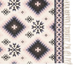 Clasyre&Eef, t�ppe i sort, crem/pink m�nster