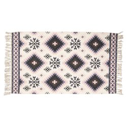 Clasyre&Eef, t�ppe i sort, crem/pink m�nster