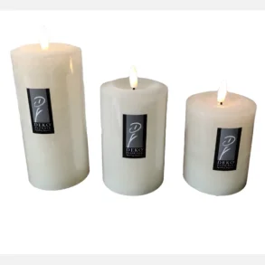 LED lys, rustik look, creme