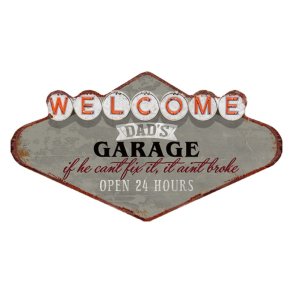 Clayre&Eff, metalskilt, dads garage