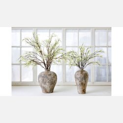 Silkeblomst gren for�r cream/gr�n